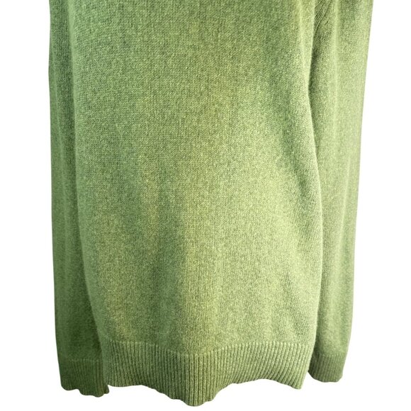 Banana Republic Medium Luxury Blend Soft Green V Neck Sweater Cashmere - Picture 6 of 13